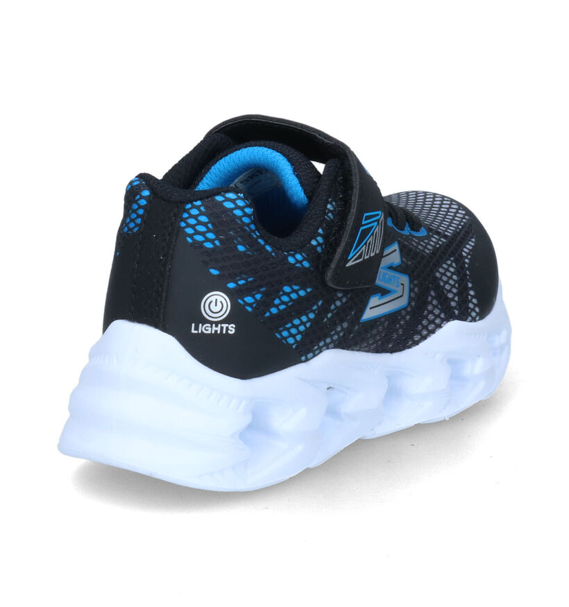 Skechers S Lights Vortex Zwarte Sneakers voor jongens (318188)