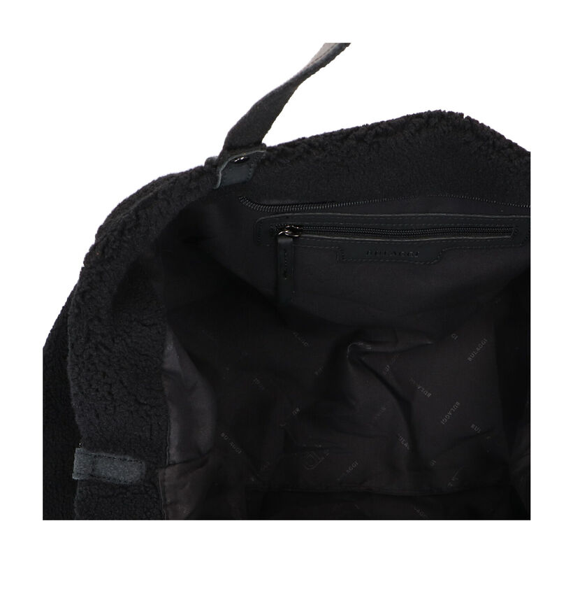 Bulaggi Teddy Zwarte Shopper Tas in faux fur (299973)