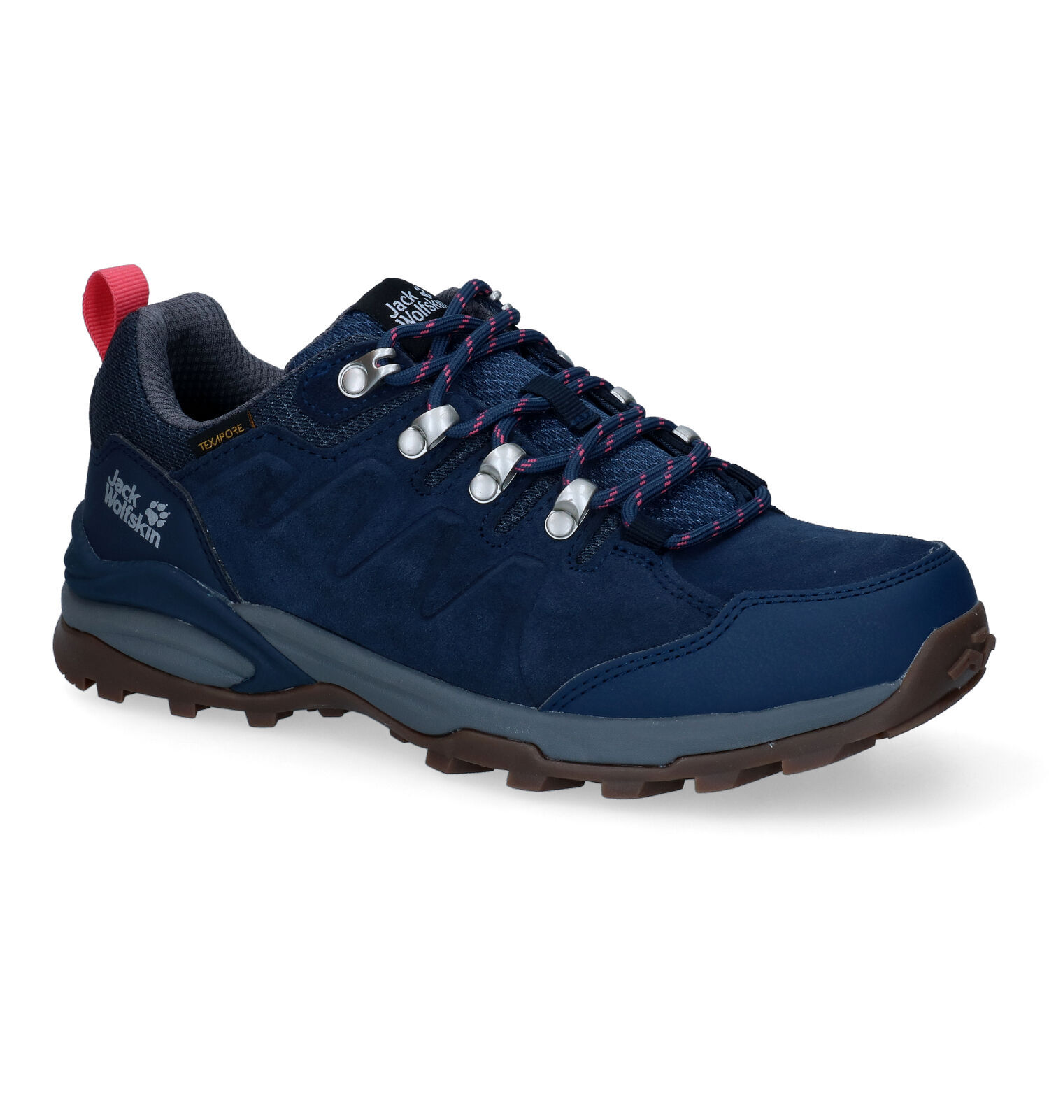 Jack Wolfskin Refugio Texapore Blauwe Wandelschoenen Dames Outdoorschoenen Online op TORFS.BE