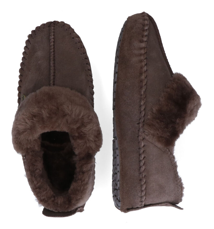 Warmbat Barrine Bruine Pantoffels voor dames (326091)