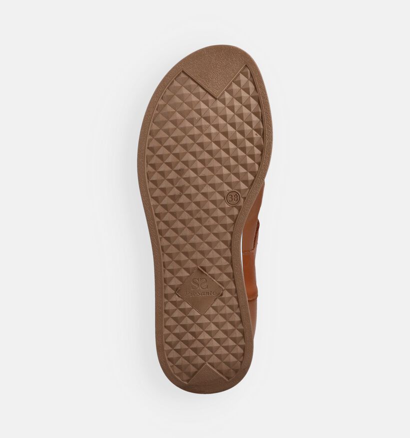 Piesanto Cognac Sandalen voor Steunzolen voor dames (373795) - geschikt voor steunzolen