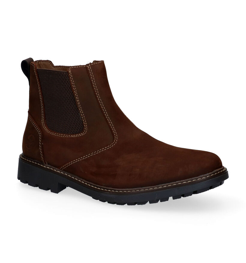 Rieker Boots à fermeture éclair en Marron en cuir (297922)