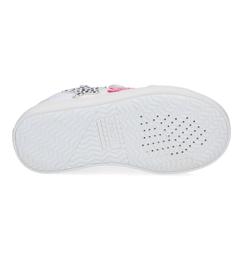 Geox Kathe Witte Velcroschoenen in kunstleer (311009)