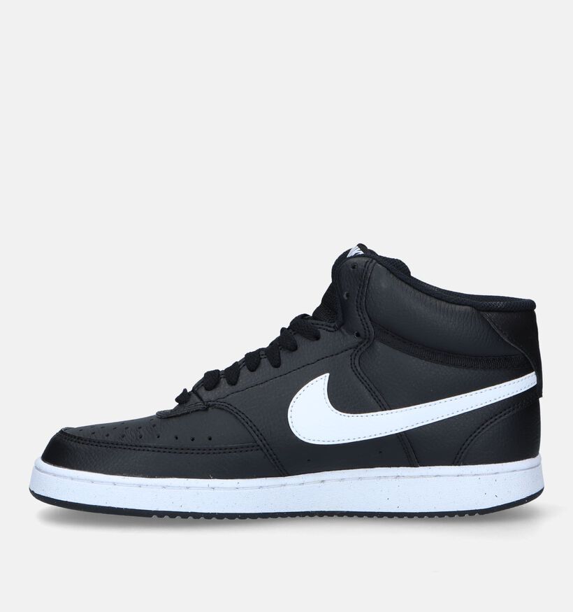 Nike Court Vision Mid Next Nature Baskets en Noir pour hommes (332319)