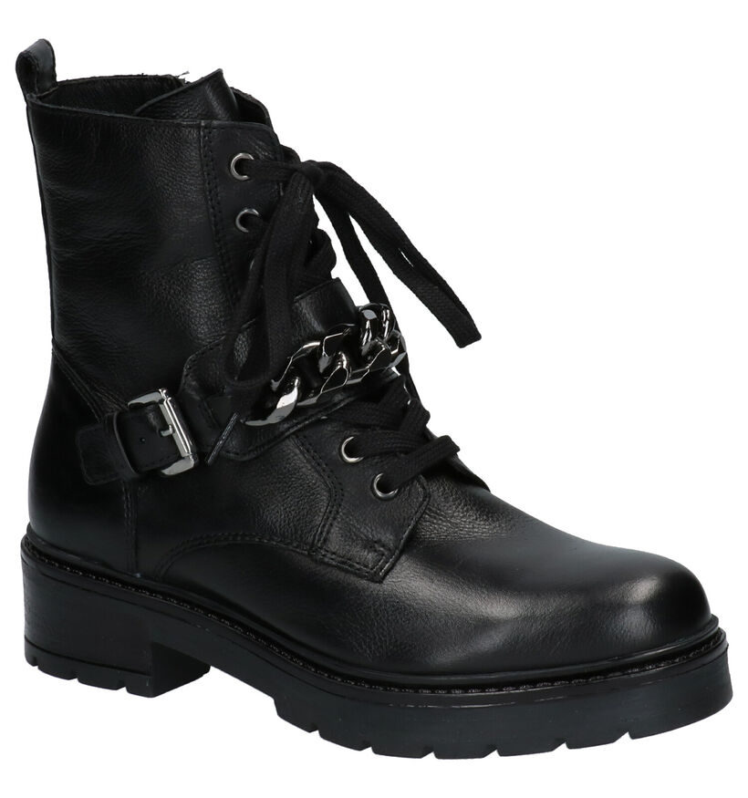 Via Limone Boots à lacets en Noir en cuir (258780)
