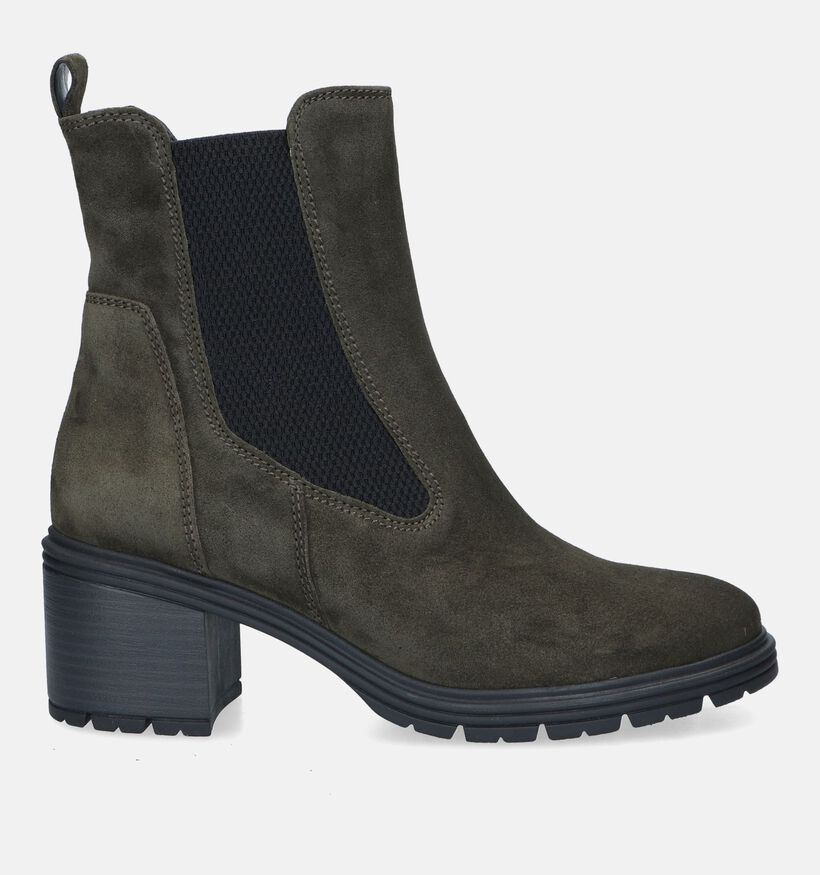 Comfort Bottines à talons en Vert foncé pour femmes (331205)