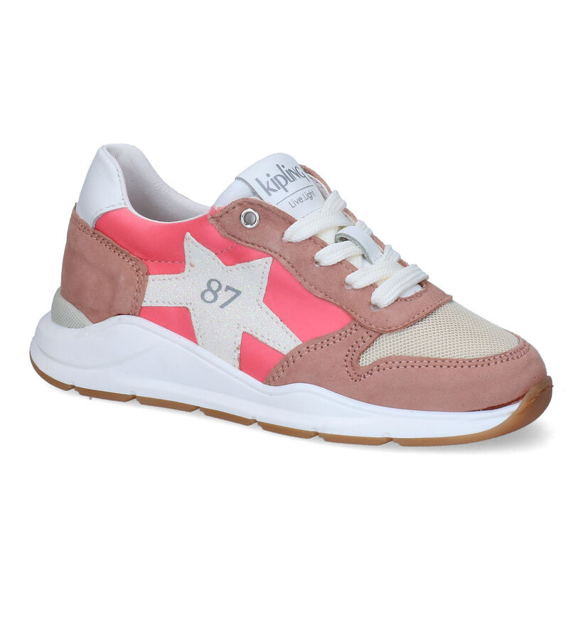 Kipling Habiba Roze Sneakers in leer (308139)