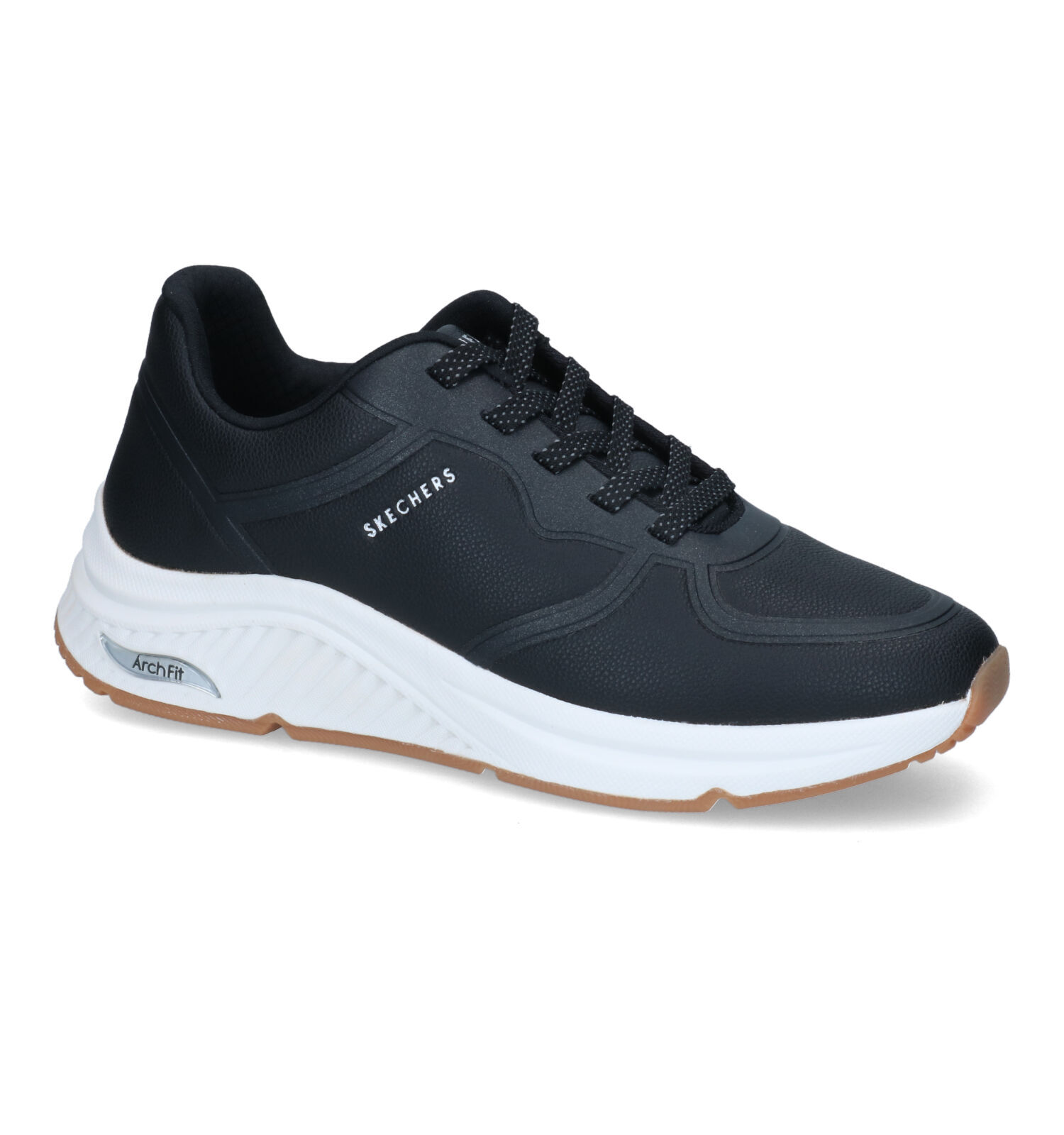 Skechers Arch Fit S Miles Zwarte Sneakers Dames Sneakers Online op TORFS.BE