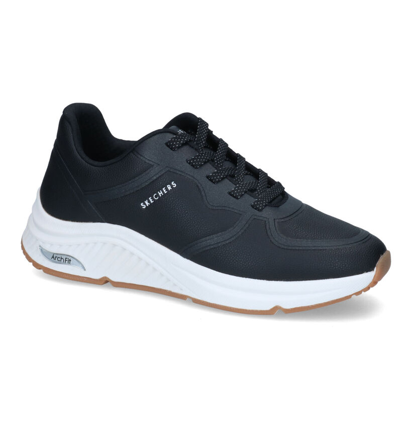 Skechers Arch Fit S-Miles Baskets en Noir pour femmes (334194) - pour semelles orthopédiques