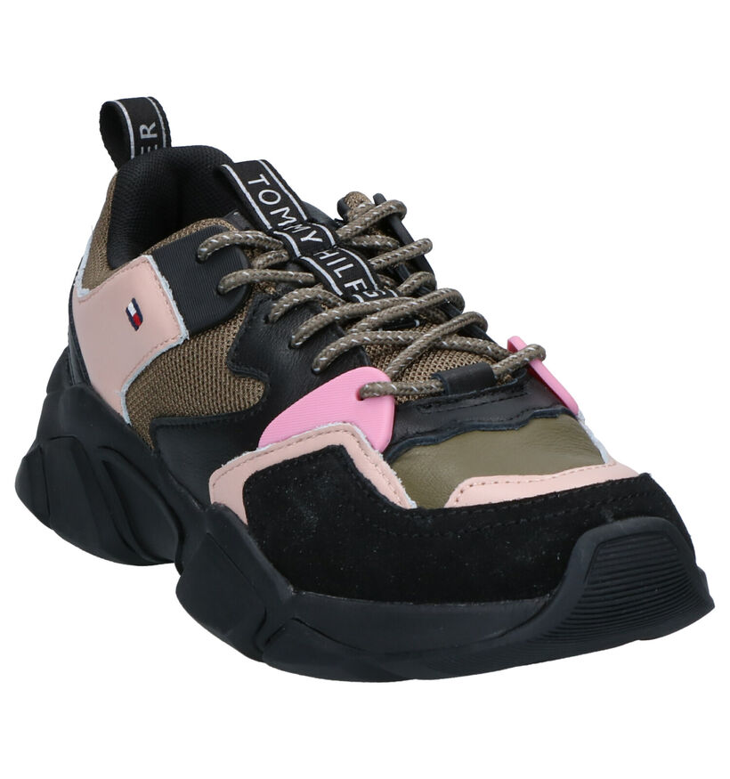 Tommy Hilfiger Baskets casual en Noir en cuir (255951)