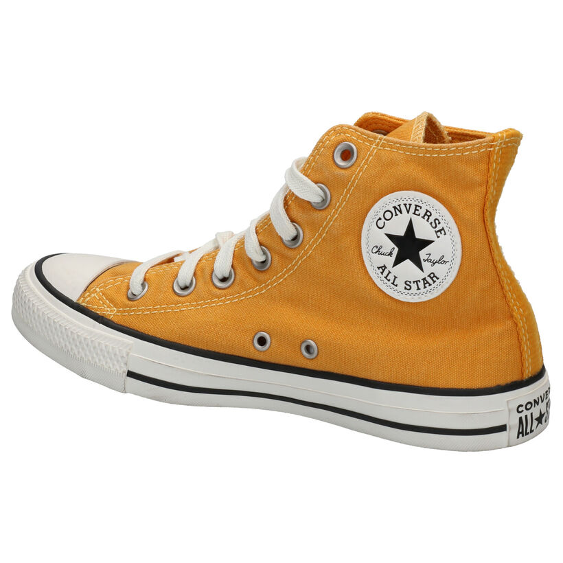 Converse Chuck Taylor All Star Baskets en Jaune en textile (266473)