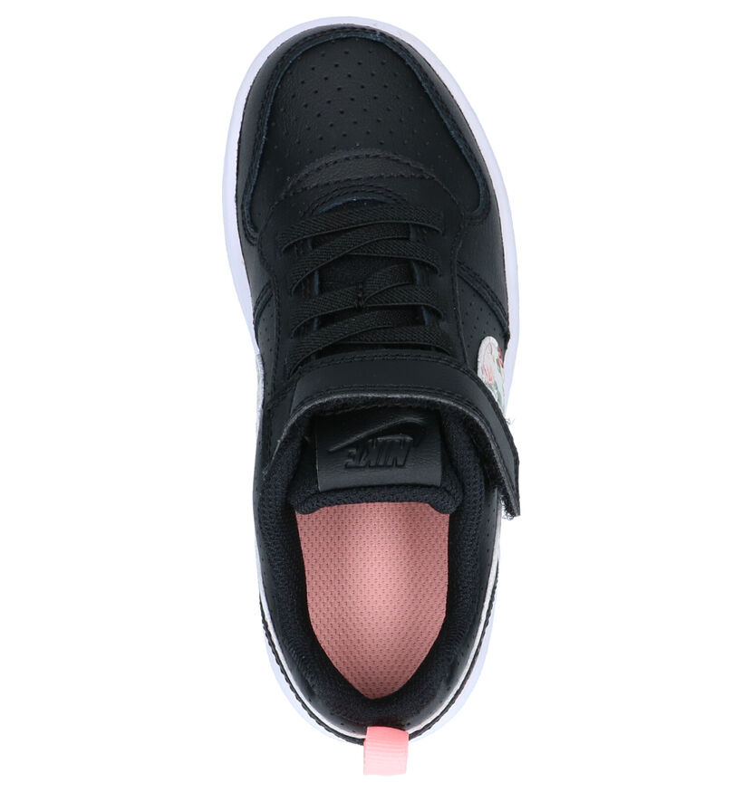 Nike Court Borough Sneakers Zwart in kunstleer (254070)
