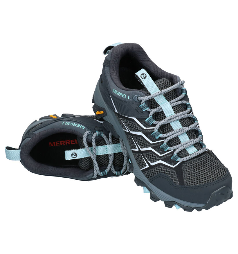 Merrell Moab FST 2 GTX Chaussures de marche en Bleu en daim (292426)
