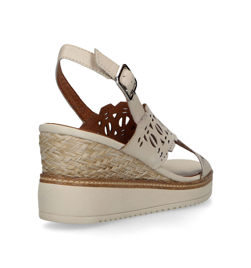 Tamaris Sandales avec talon compensé en Cognac pour femmes (322306)