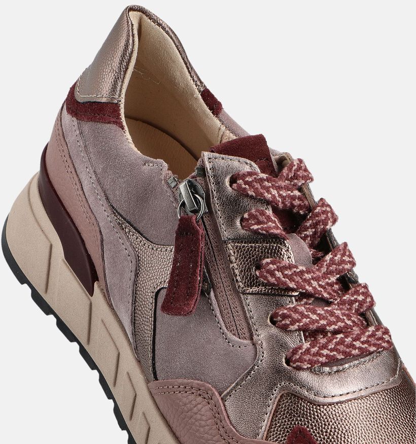 Gabor Metallic Chaussures à lacets en Rose pour femmes (360305) - pour semelles orthopédiques