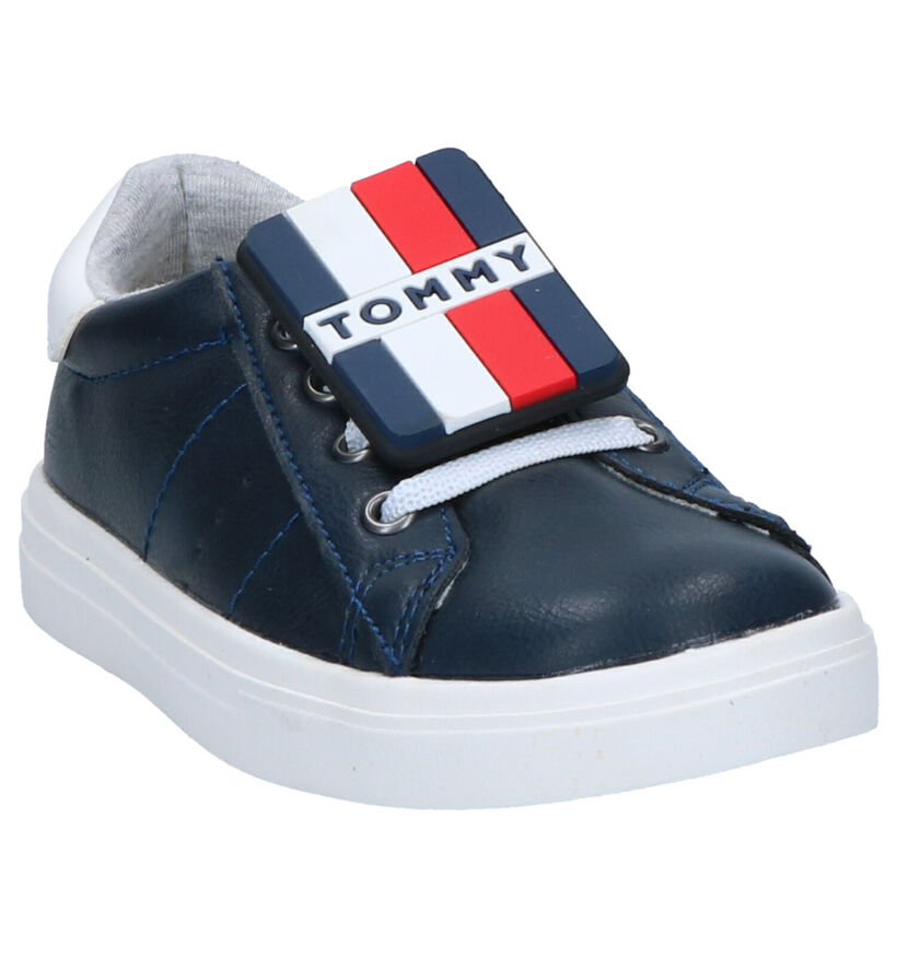 Tommy Hilfiger Baskets basses en Bleu foncé en simili cuir (266591)