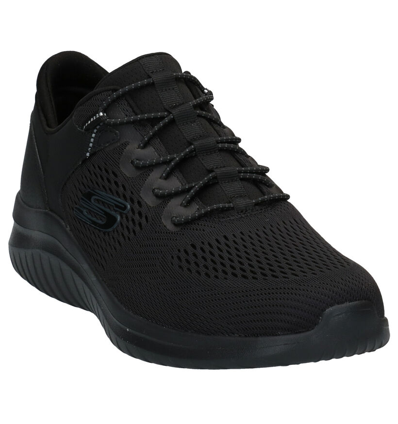 Skechers Ultra Flex Baskets en Noir en textile (293901)