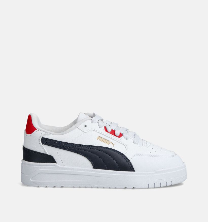 Puma Shuffle Downtown Baskets basses en Blanc pour filles, garçons (359197) - pour semelles orthopédiques