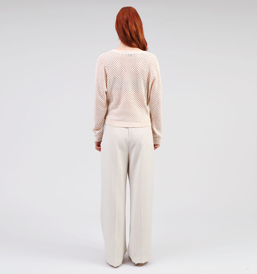 Mexx Pull avec Col en V en Beige pour femmes (352772)