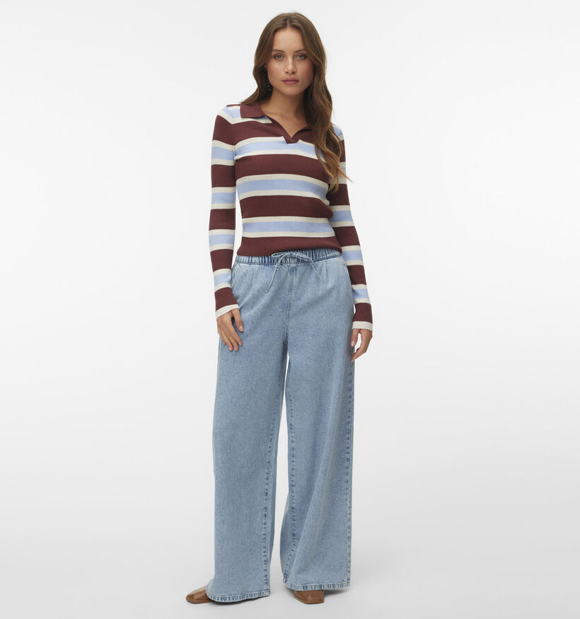 Vero Moda Valeria Straight leg jeans en Bleu pour femmes (367210)