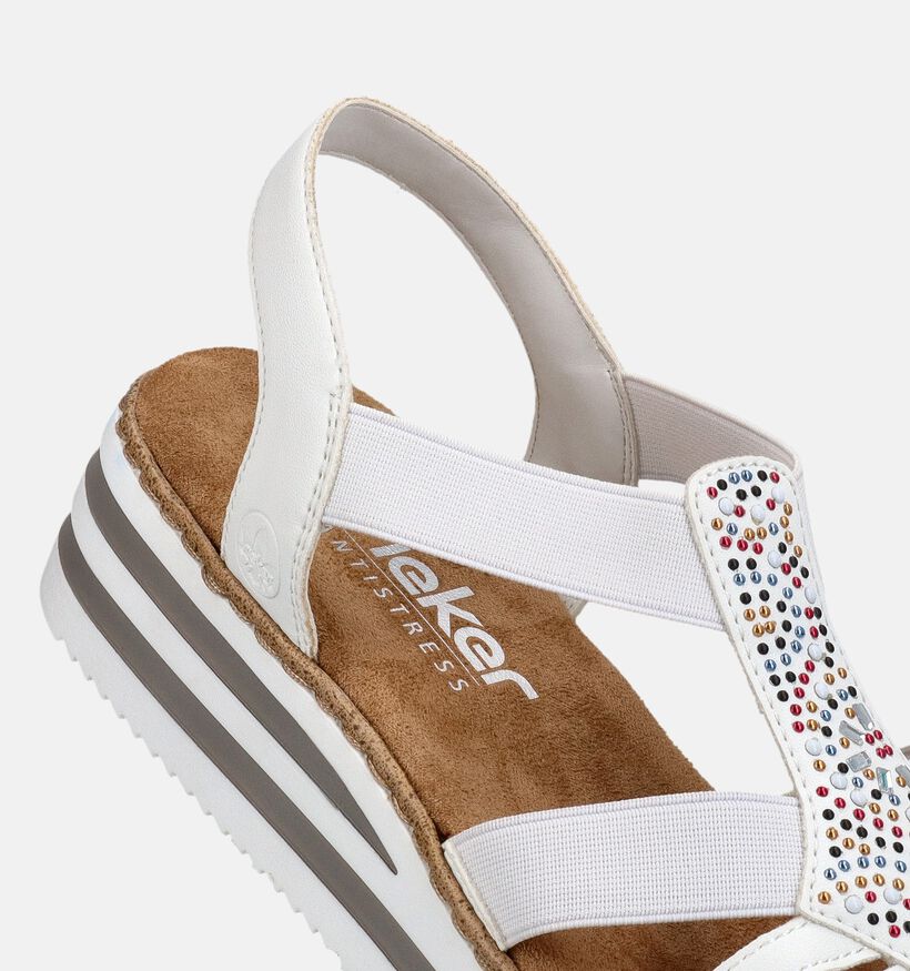 Rieker Witte Sandalen voor dames (370381)