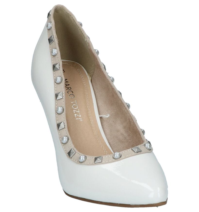 Witte High Heel Pumps met Studs Marco Tozzi in kunstleer (214427)