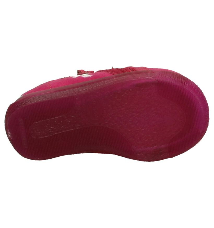 Roze Bellamy Pepita Pantoffeltjes in stof (206406)