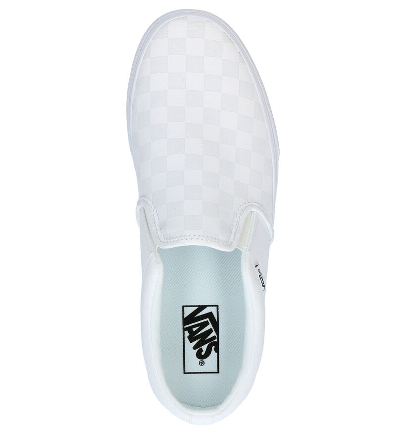 Vans Asher Wit/Zwarte Slip-on Sneakers voor heren (321114)