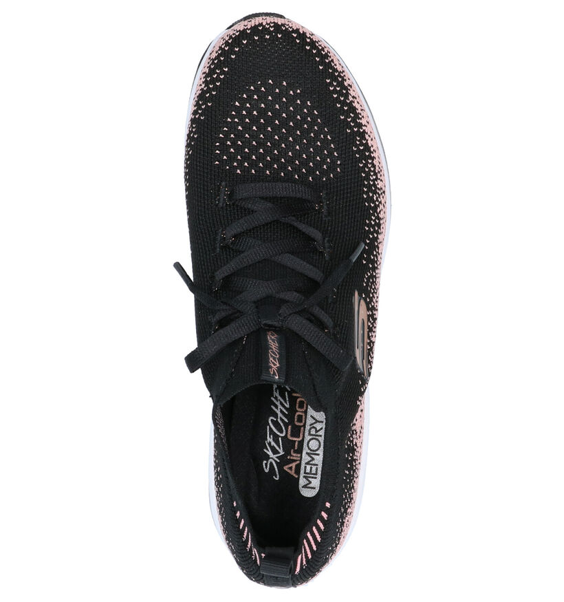 Skechers Knit Stretch Baskets basses en Noir en textile (264486)