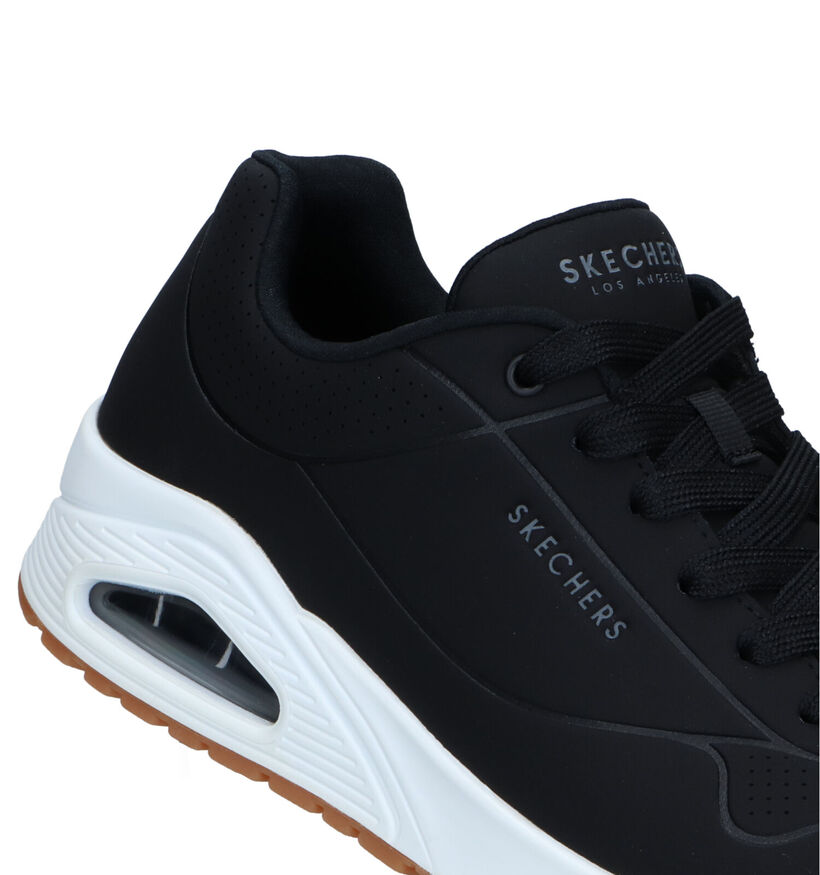 Skechers Uno Stand On Air Zwarte Sneakers voor heren (324561) - geschikt voor steunzolen