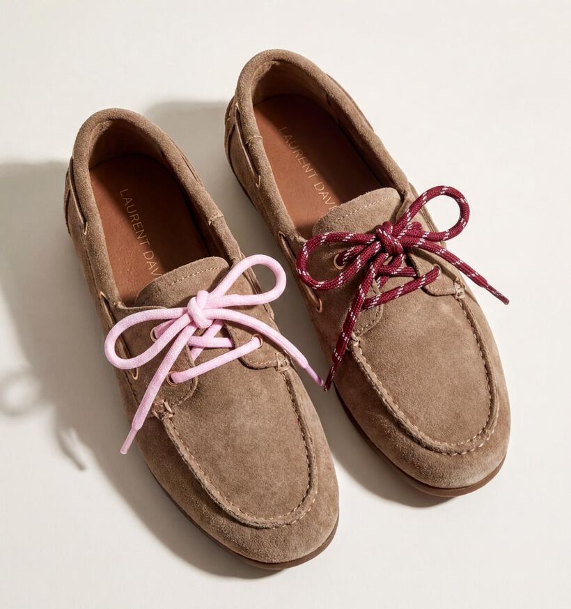 Laurent David Roze/Bordeaux Veters (2 Paar) voor dames, meisjes (381816)
