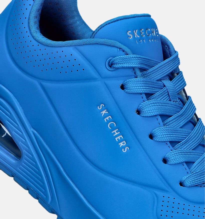 Skechers Uno Stand On Air Blauwe Sneakers voor heren (345183)