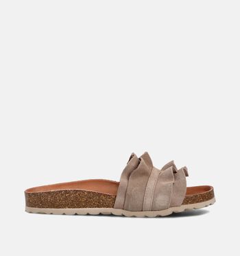 Slippers taupe