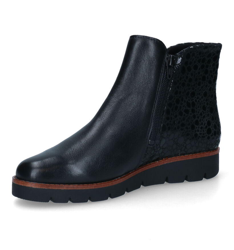 Solemade Zoe 58 Zwarte Enkellaarzen voor dames (331666) - geschikt voor steunzolen