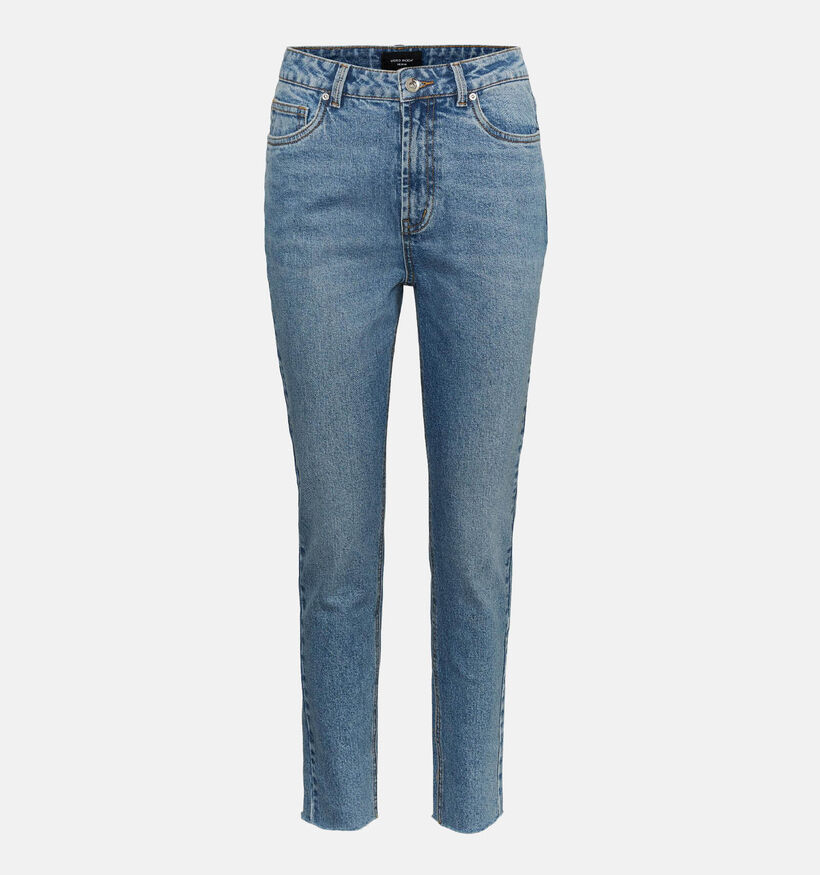 Vero Moda Brenda HR Straight A Cut Jeans en Bleu L32 pour femmes (334578)