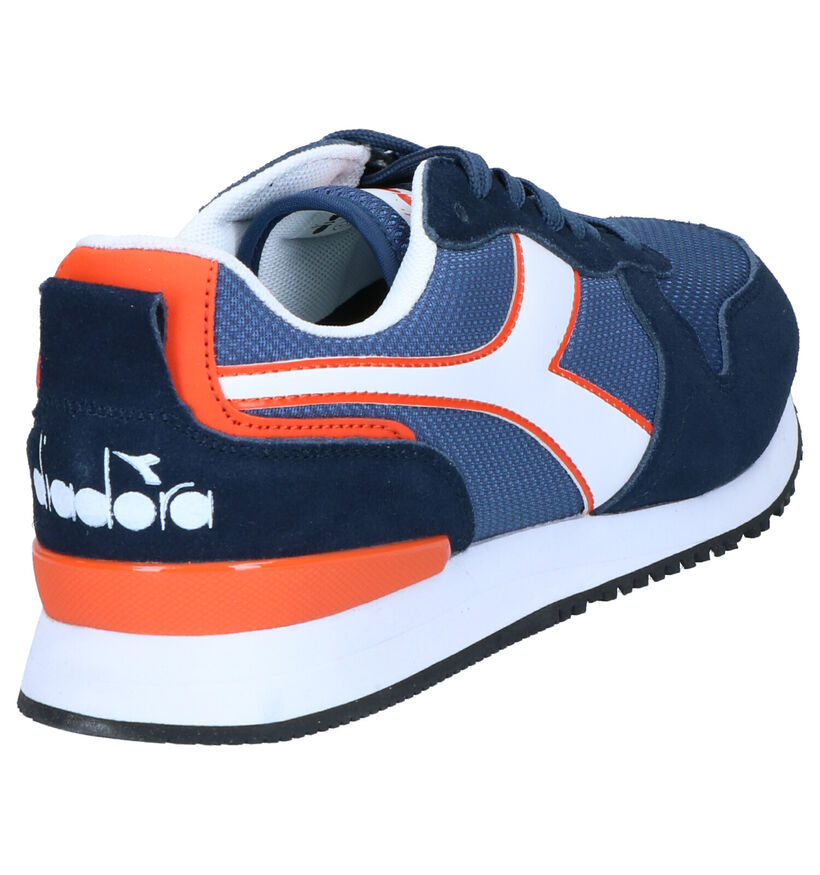 Diadora Olympia Blauwe Sneakers in daim (267975)