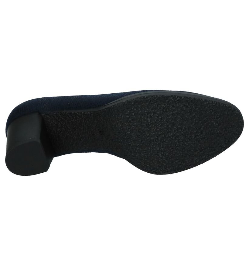 Marco Tozzi Escarpins classique en Bleu foncé en textile (226296)