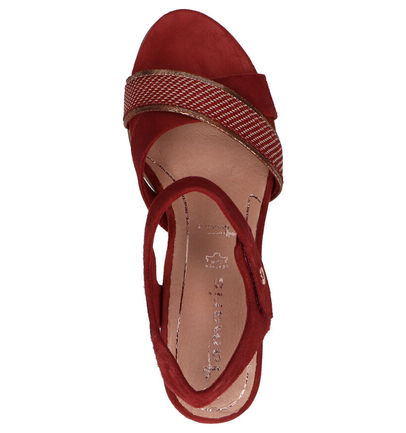 Tamaris Touch It Roze Sandalen in stof (269758)