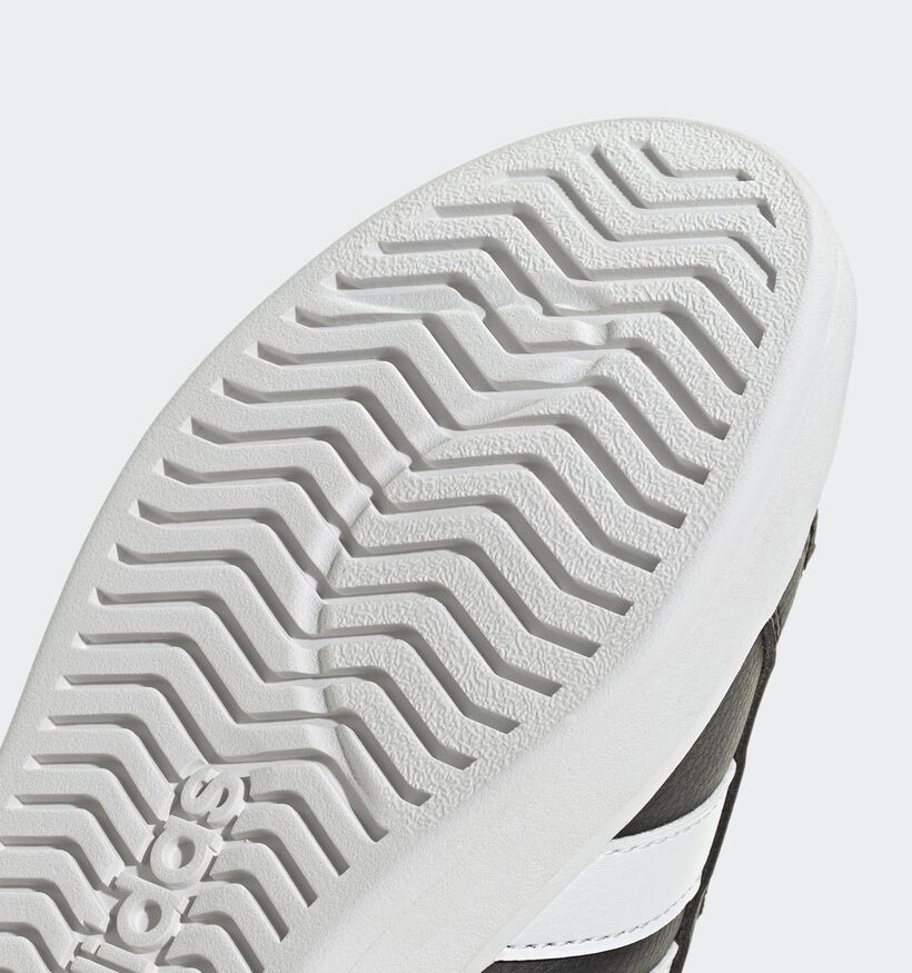 adidas Streettalk Zwarte/Witte Sneakers voor jongens (372665) - geschikt voor steunzolen