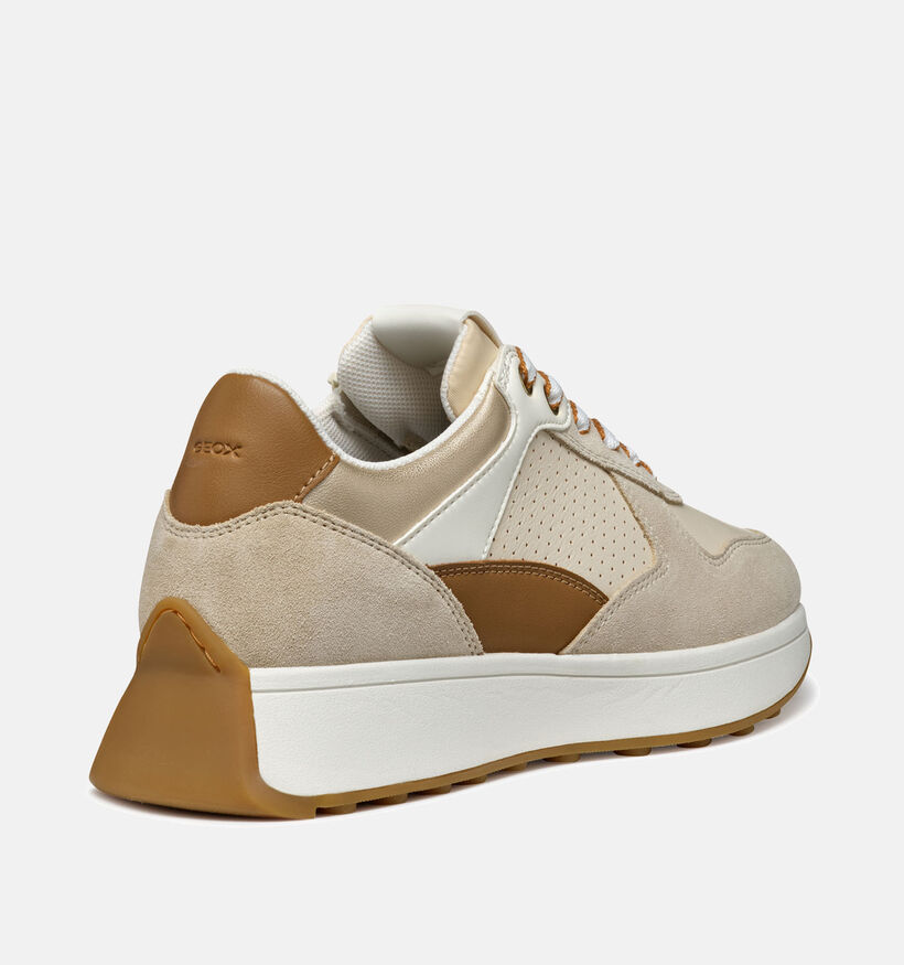 Geox Amabel Baskets en Beige pour femmes (353788) - pour semelles orthopédiques