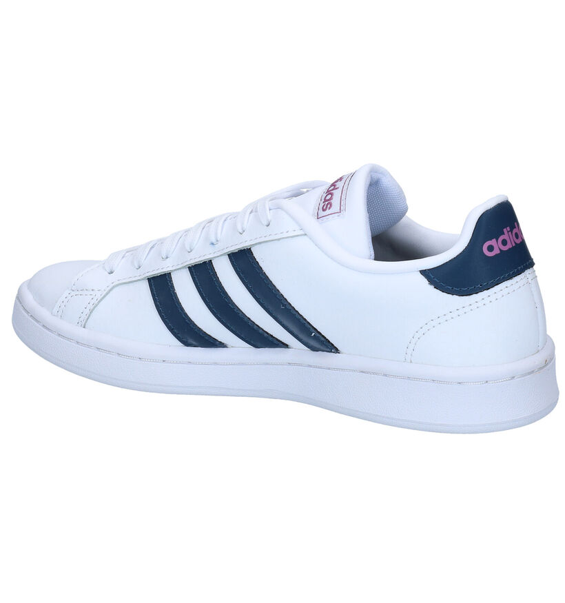 adidas Grand Court Witte Sneakers in kunstleer (284797)