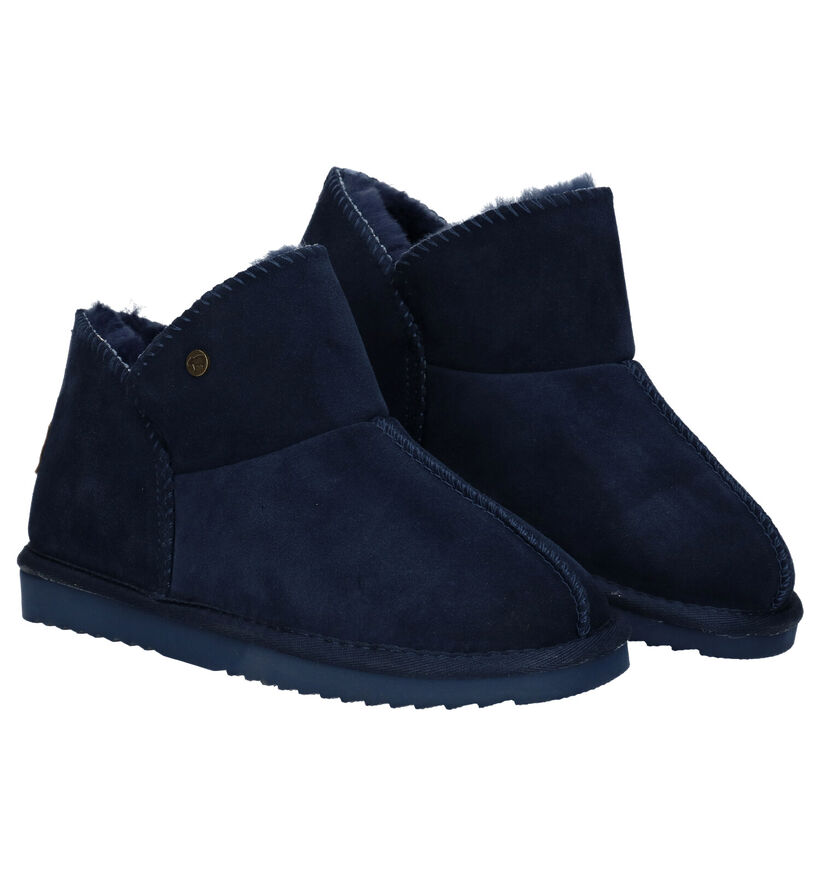 Warmbat Willow Kaki Wollen Hoge pantoffels voor dames (330328)