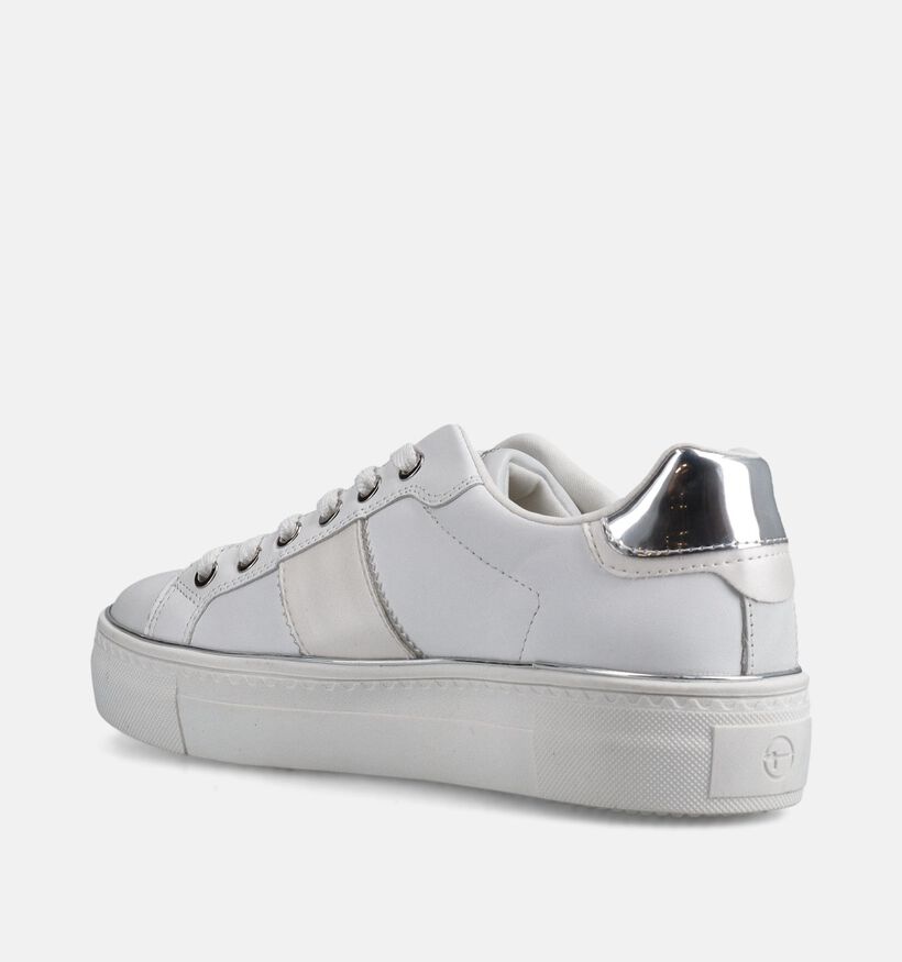 Tamaris Baskets en Blanc/Argent pour femmes (367596) - pour semelles orthop&eacute;diques