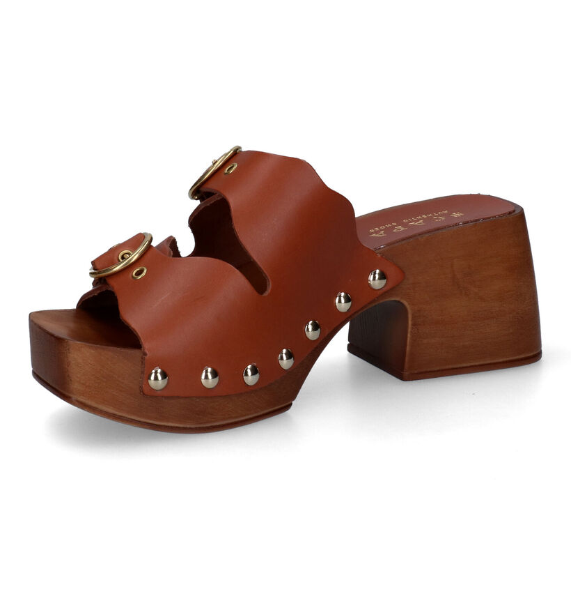 Scapa Cognac Clogs voor dames (307258)