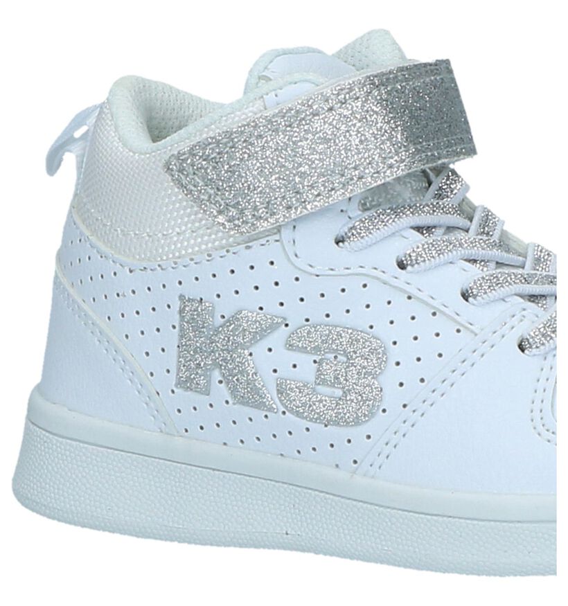 K3 Witte Hoge Sneakers in kunstleer (236947)