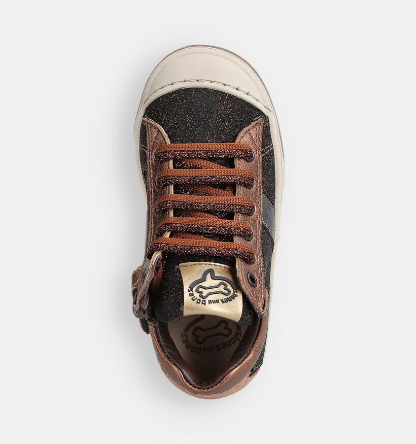 STONES and BONES Dayan Chaussures hautes en Marron STONES and BONES Dayan Chaussures hautes en Marron pour filles (362015) - pour semelles orthopédiques