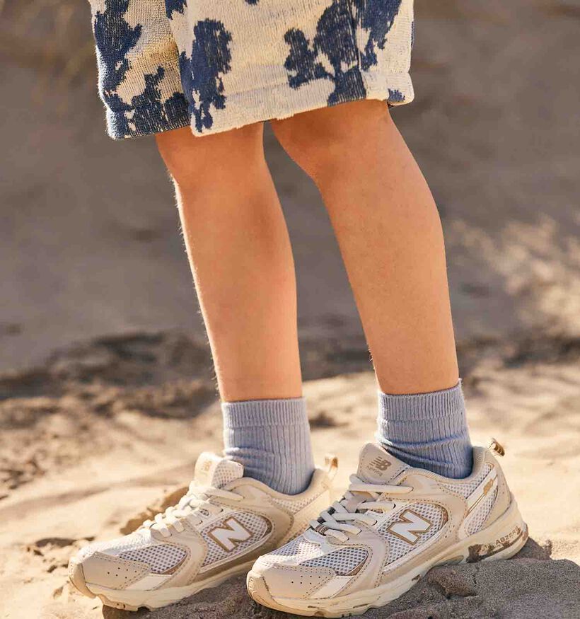 New Balance 530 Baskets en Beige pour filles, garçons (359296) - pour semelles orthopédiques