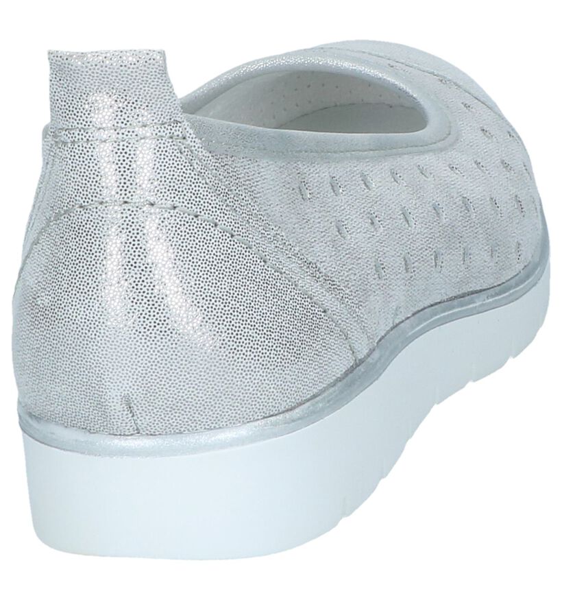 Mirel Ballerines en Argent en nubuck (246028)