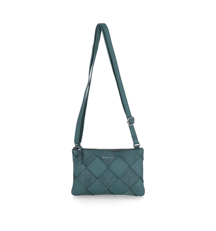 Burkely Even Ella Groene Crossbody Tas in leer (308806)