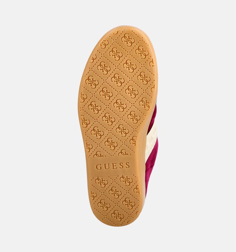 Guess Naoki 2 Baskets en Rouge/Ecru pour femmes (379504) - pour semelles orthop&eacute;diques
